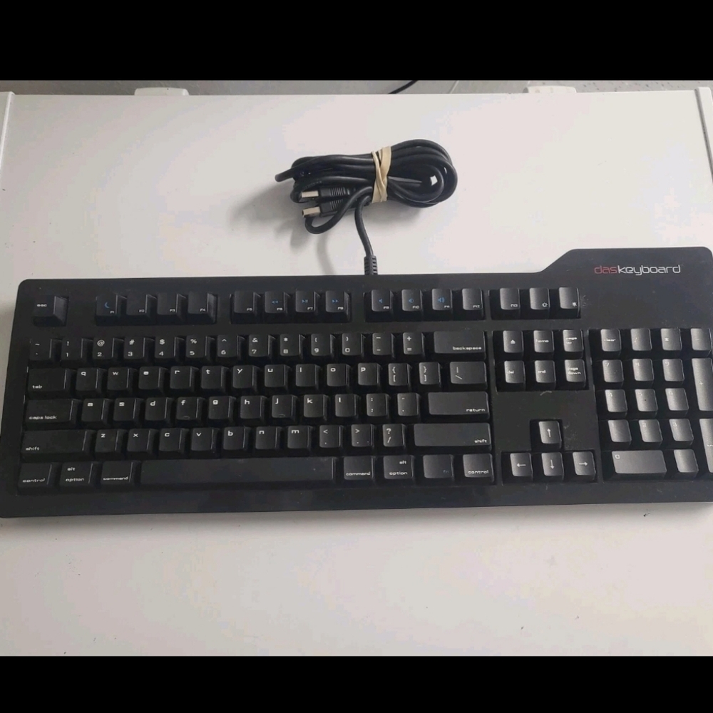 Das Keyboard Model S Mac Mechanical Cherry MX Blue DASK3PROMS1MACCLI - Black